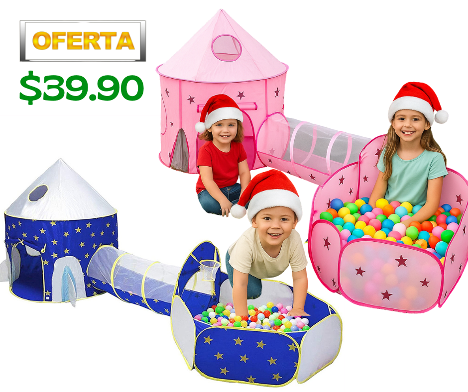 Carpa Infantil Tunel 3 En 1