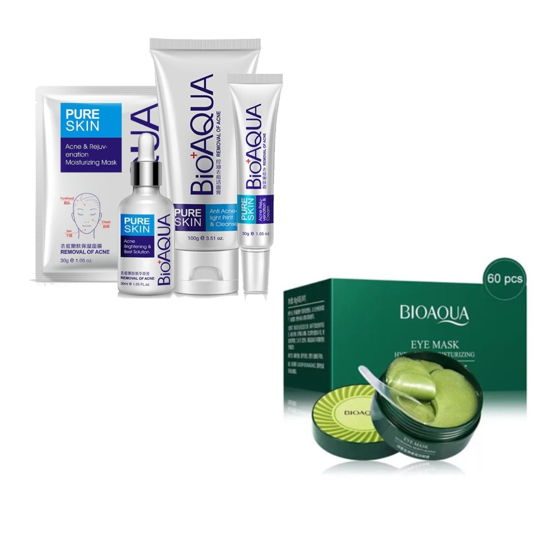 KIT ANTI ACNE + PARCHE COLAGENO CONTORNO DE OJOS